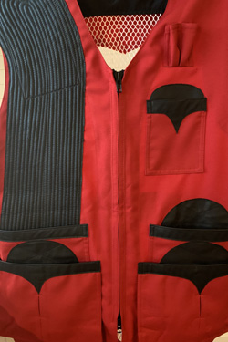 Red Shooting Vest Front
